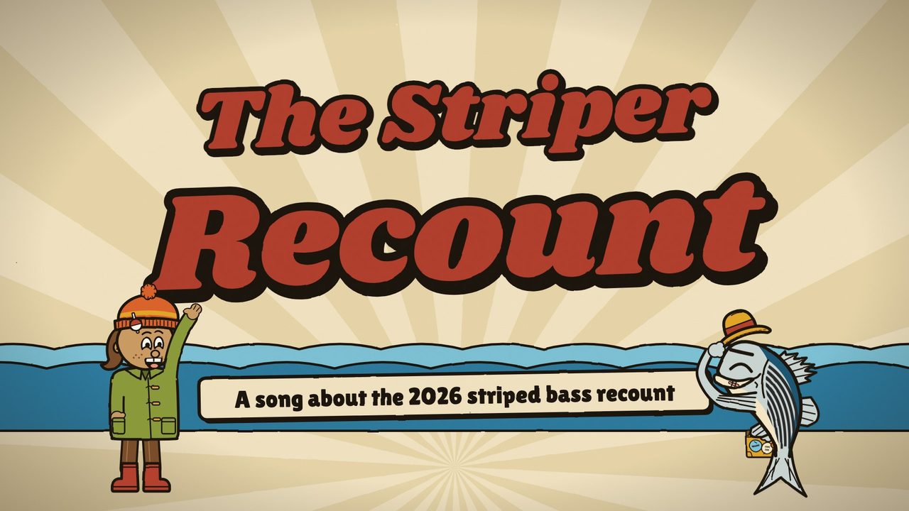The Striper Recount title card: Kit and the Striper on a sunburst